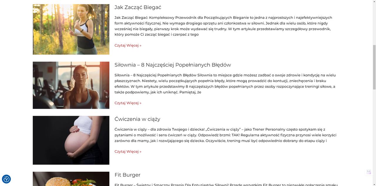 Strona dla klienta - Trener Personalny Adrian Nowicki